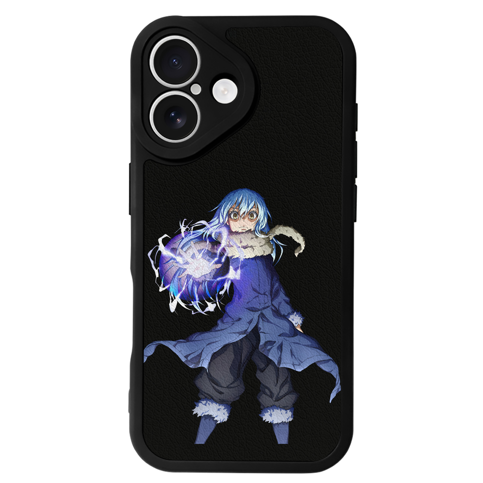 （画像用） 転スラ Regarding Reincarnated to Slime 【iPhone 16シリーズ対応】シリコンスマホケース（レザー調） 材質：シリコン